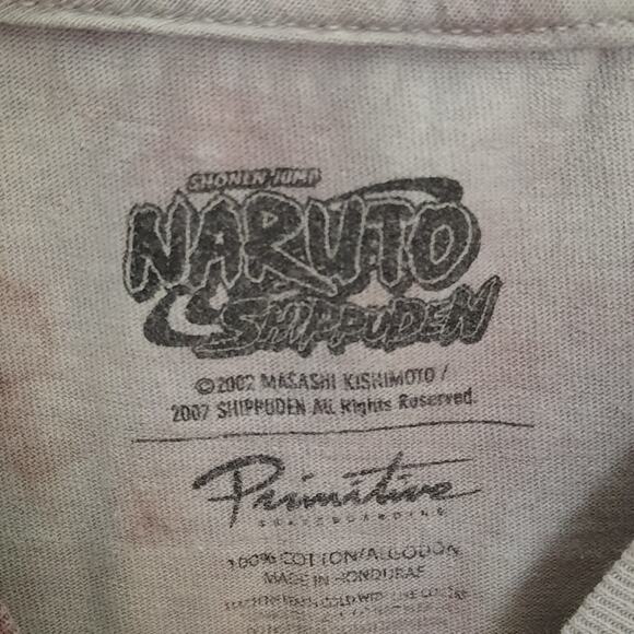 Primitive Naruto Sasuke Shirt M Tie Dye Anime Purple Lightning Graphic Tee - Picture 3 of 5